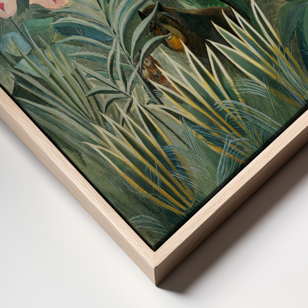 Leinwandbild - The Equatorial Jungle frame close up
