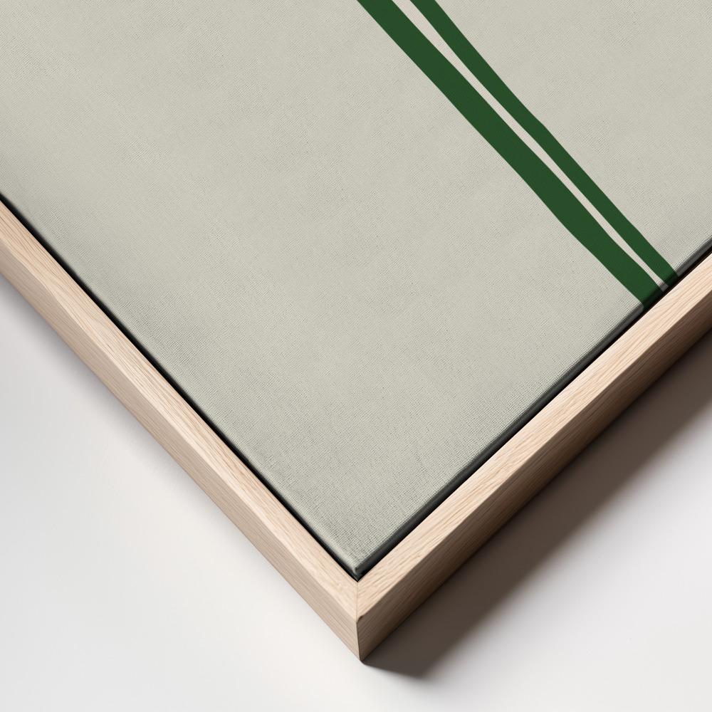 Canvas schilderi - Cocktail Green frame close up - natuurlijk frame