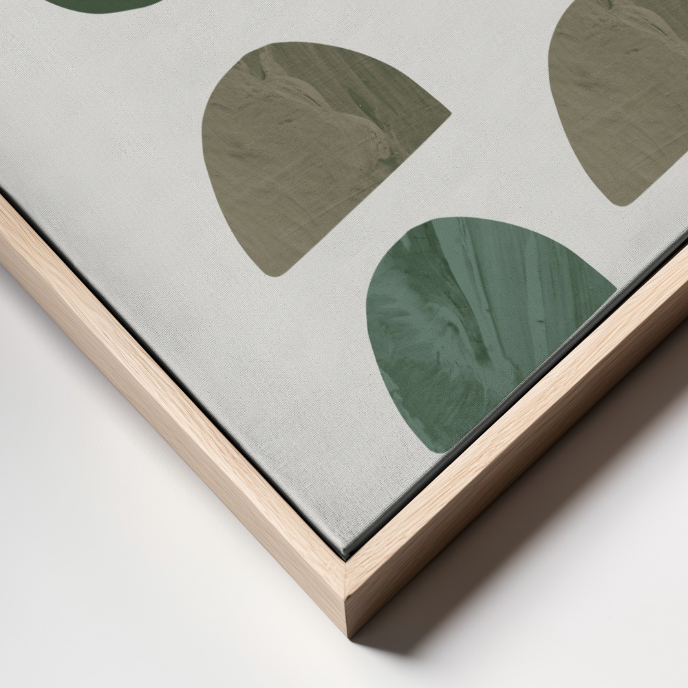 Canvas print - Collage Green frame close up
