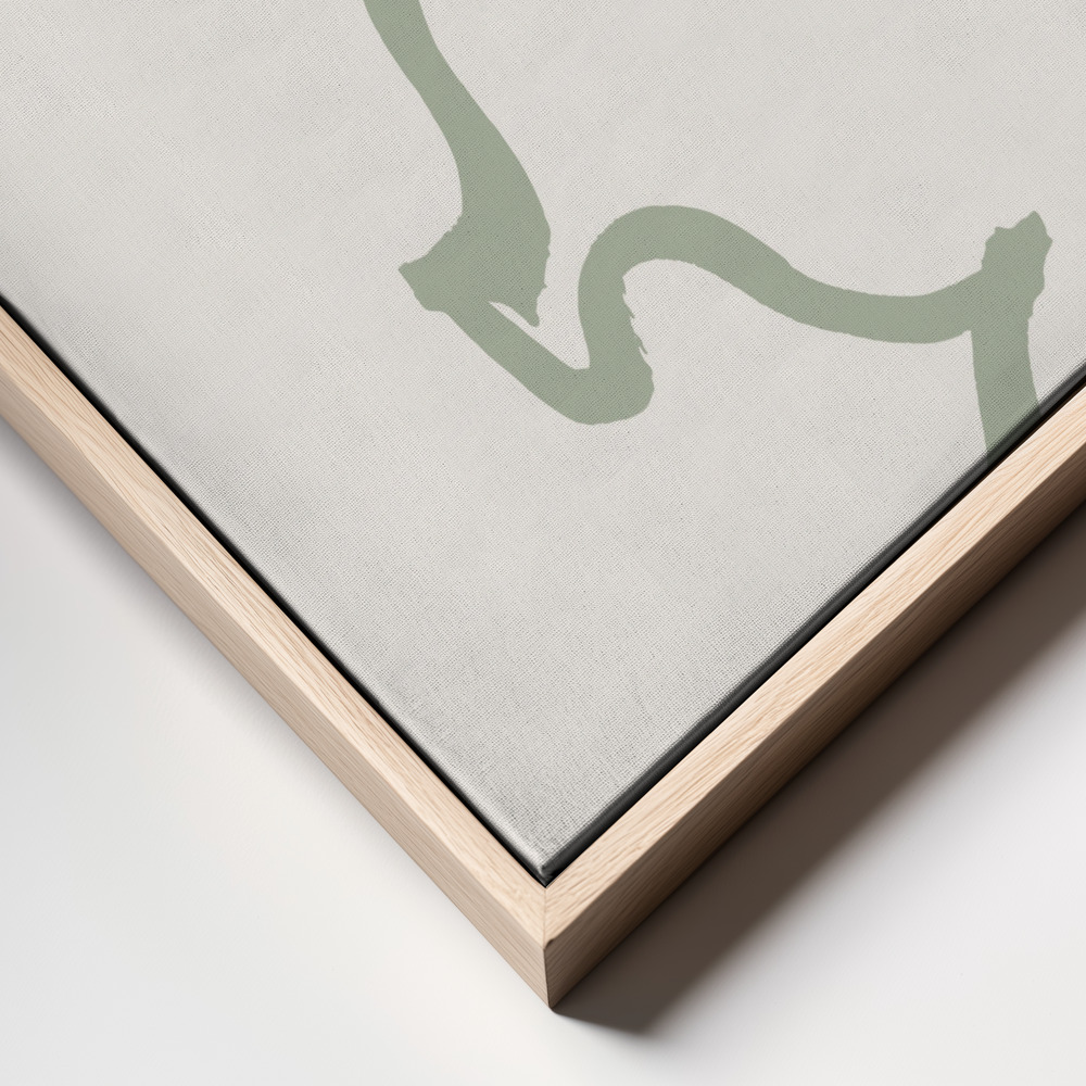 Canvas schilderi - Eye Green frame close up - natuurlijk frame