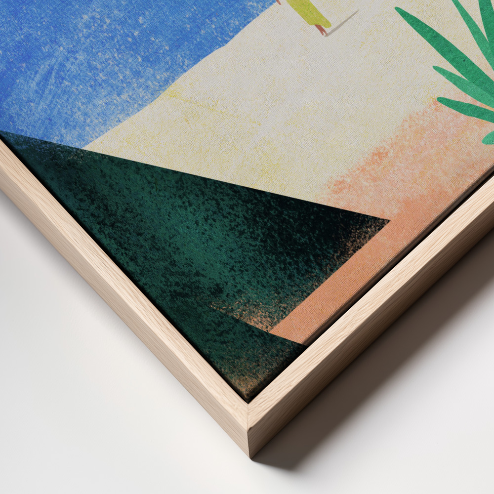 Canvas print - Beach Girl ii frame close up