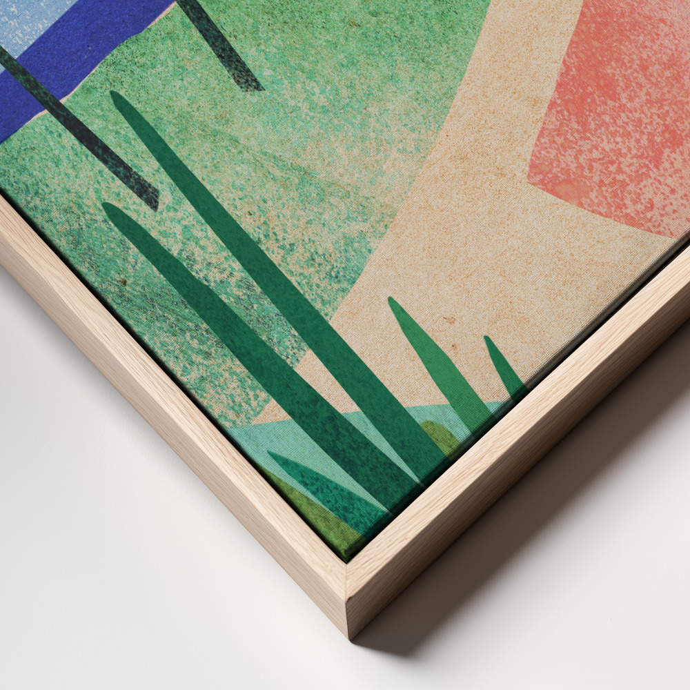 Canvas print - Beach Girl frame close up