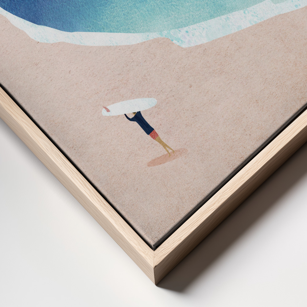 Toile - Surf Beach frame close up