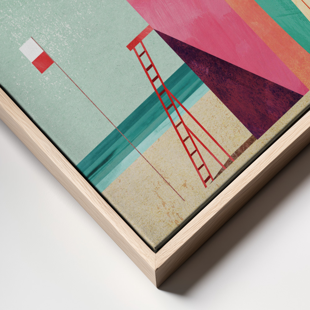 Canvas print - Surf Hut frame close up