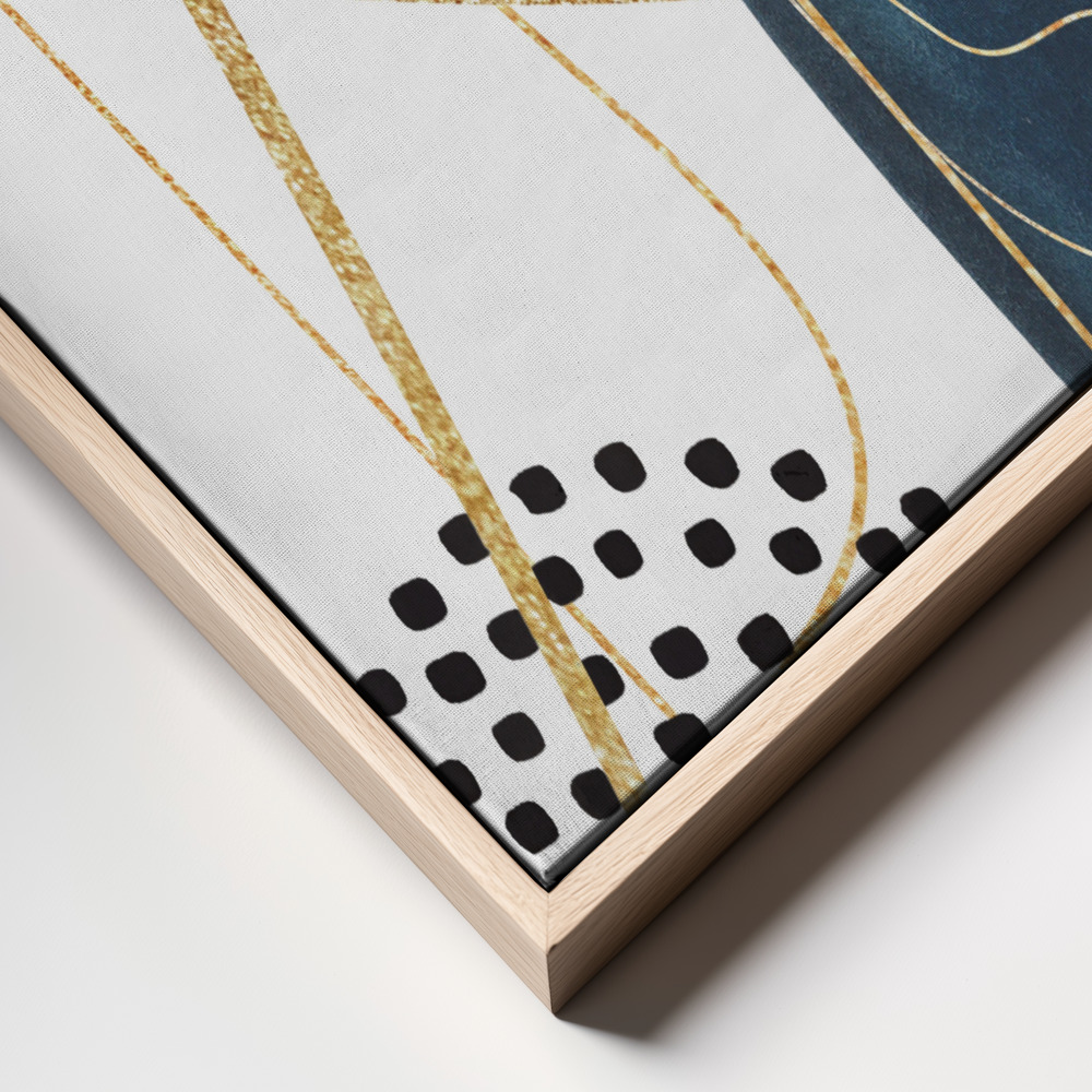 Canvas print - Shapley Blue-2 frame close up