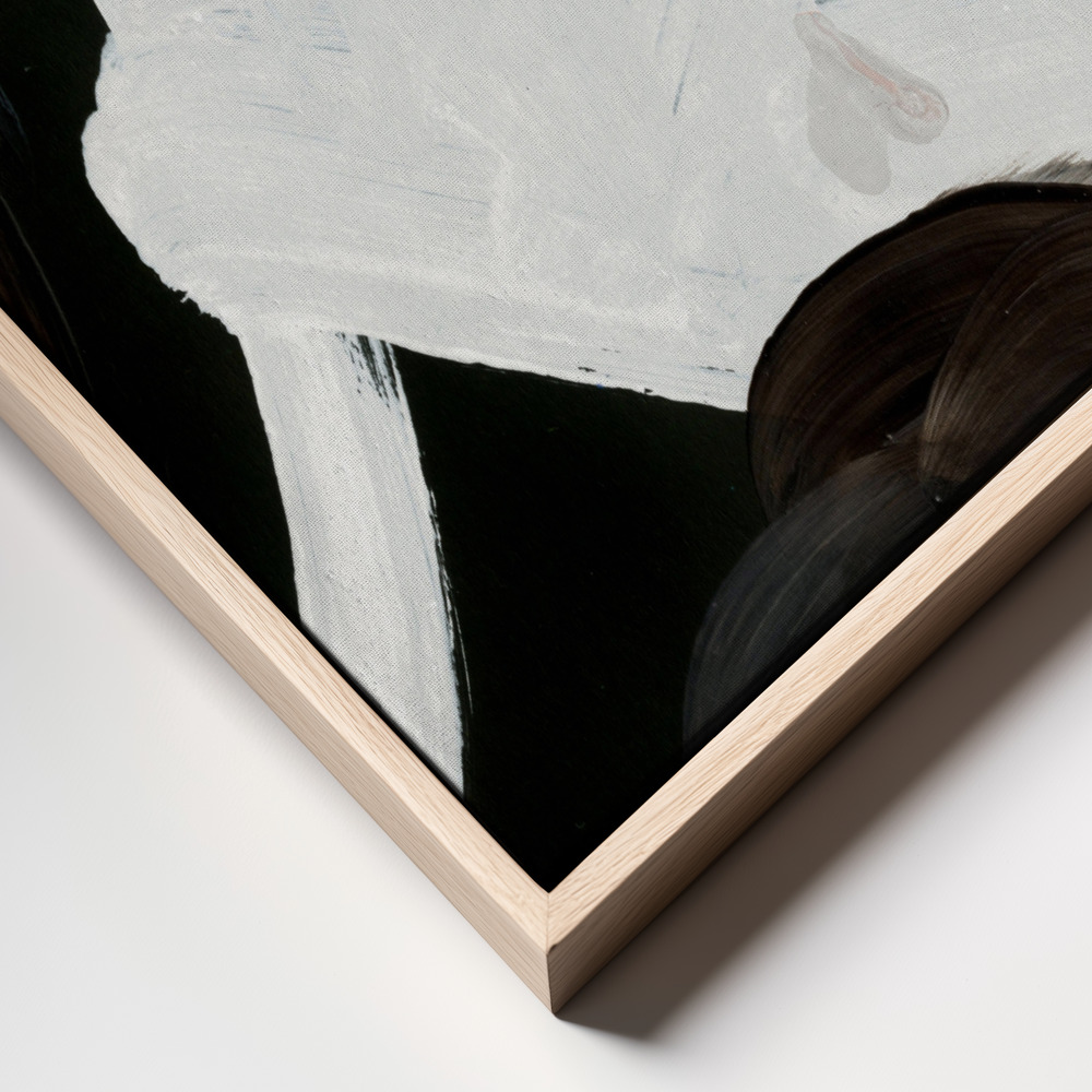 Canvas schilderi - Connected frame close up - natuurlijk frame
