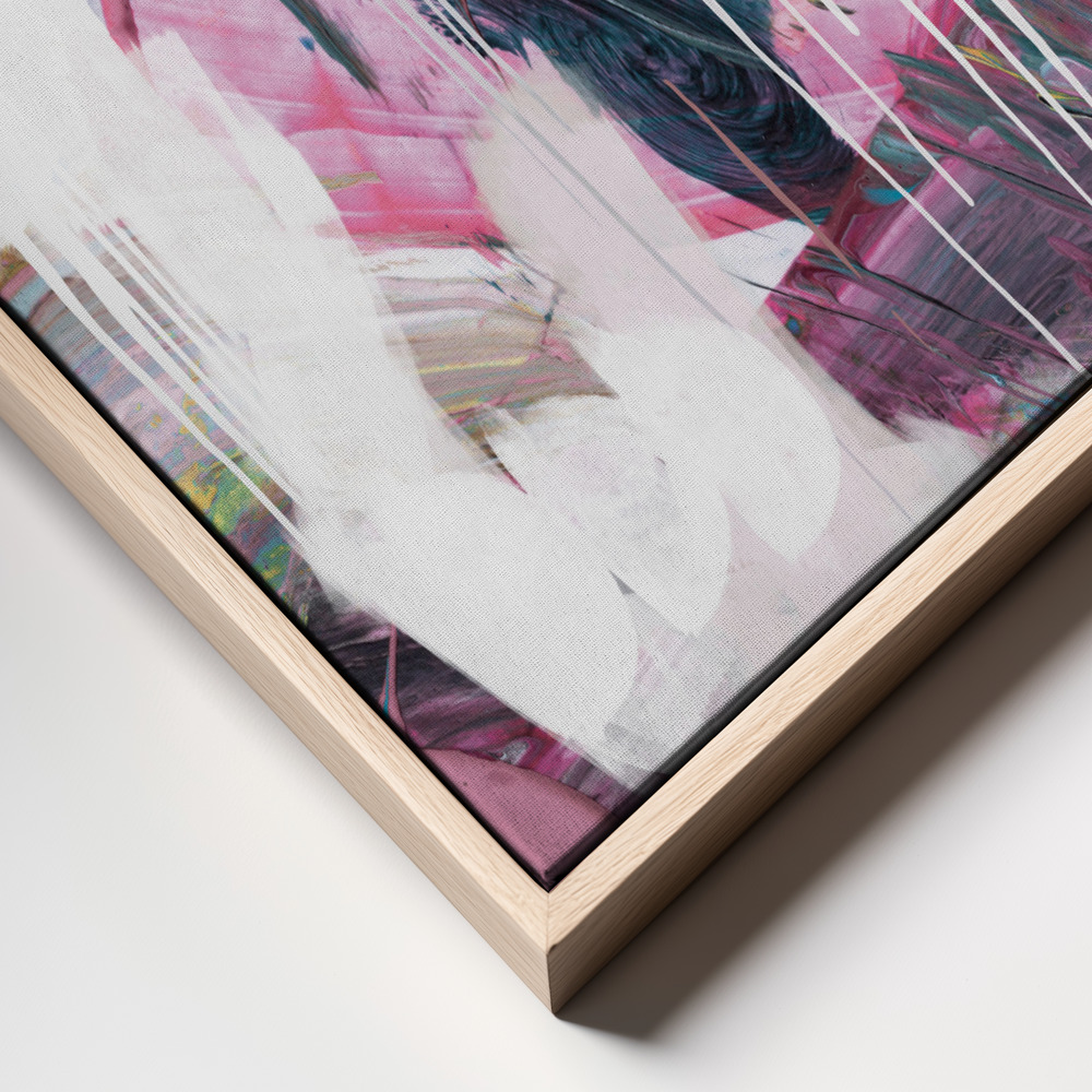 Canvas schilderi - Statement frame close up - natuurlijk frame