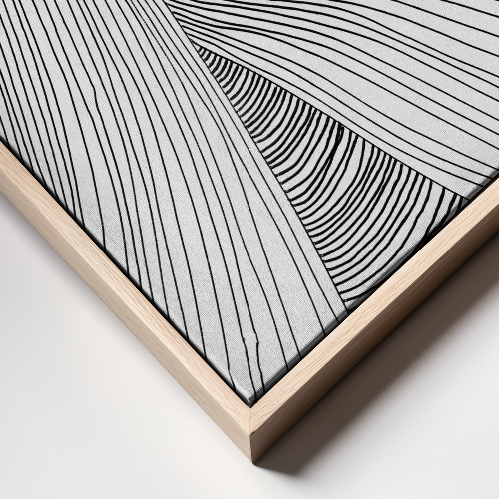 Canvas schilderi - Waves frame close up - natuurlijk frame