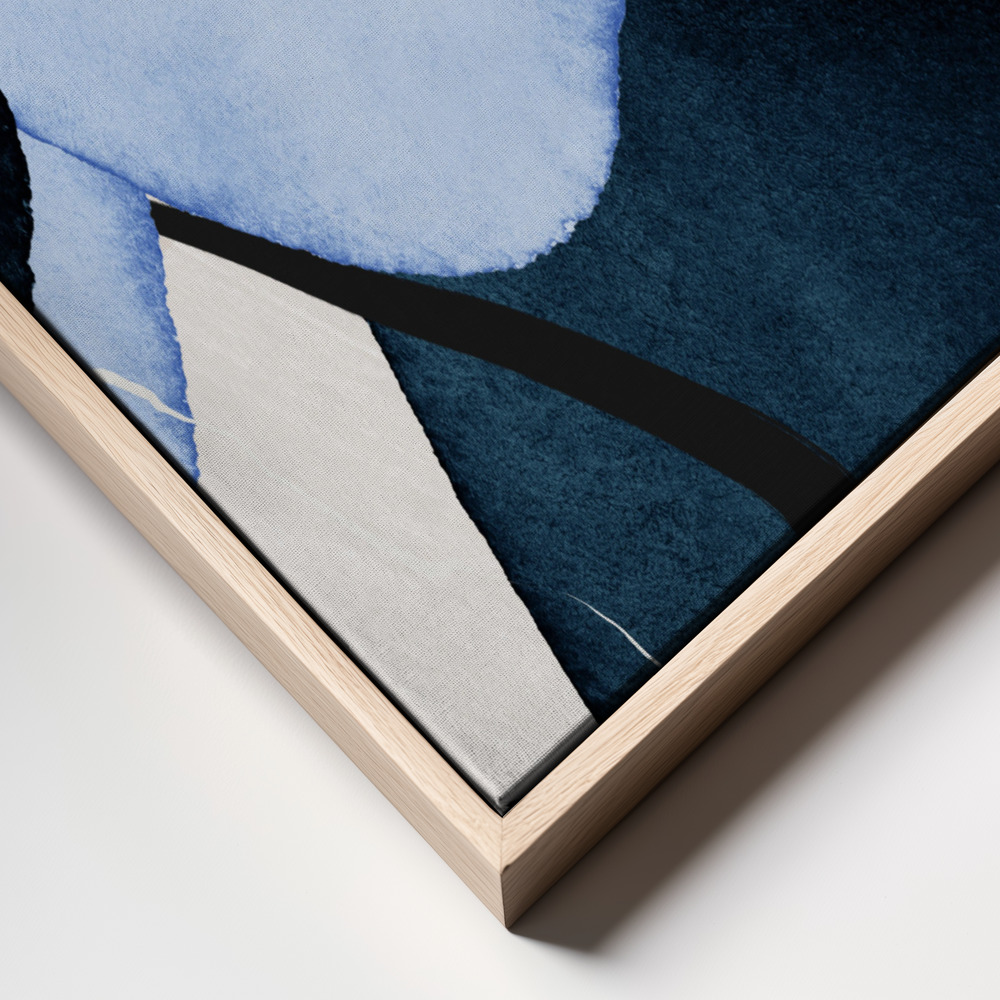 Canvas print - Shapley Blue-2 frame close up