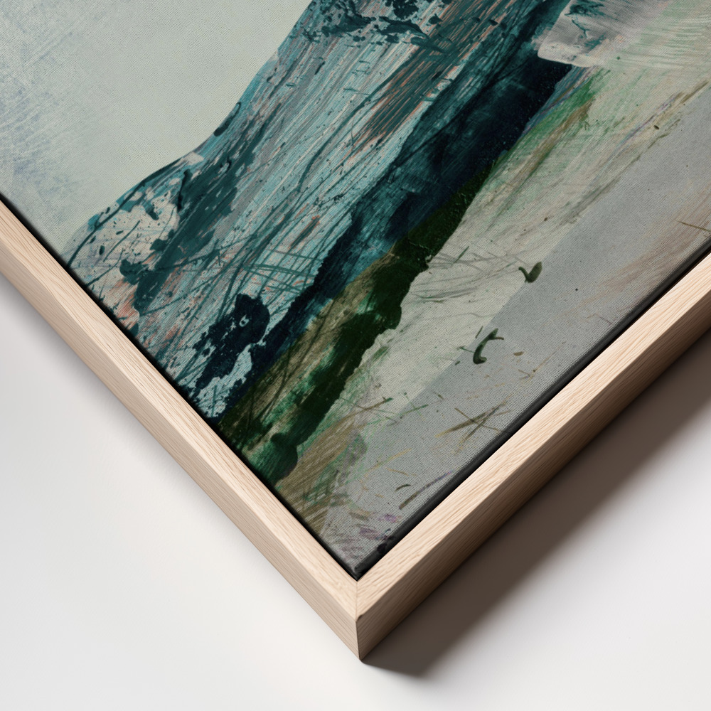 Canvas print - Mountains frame close up