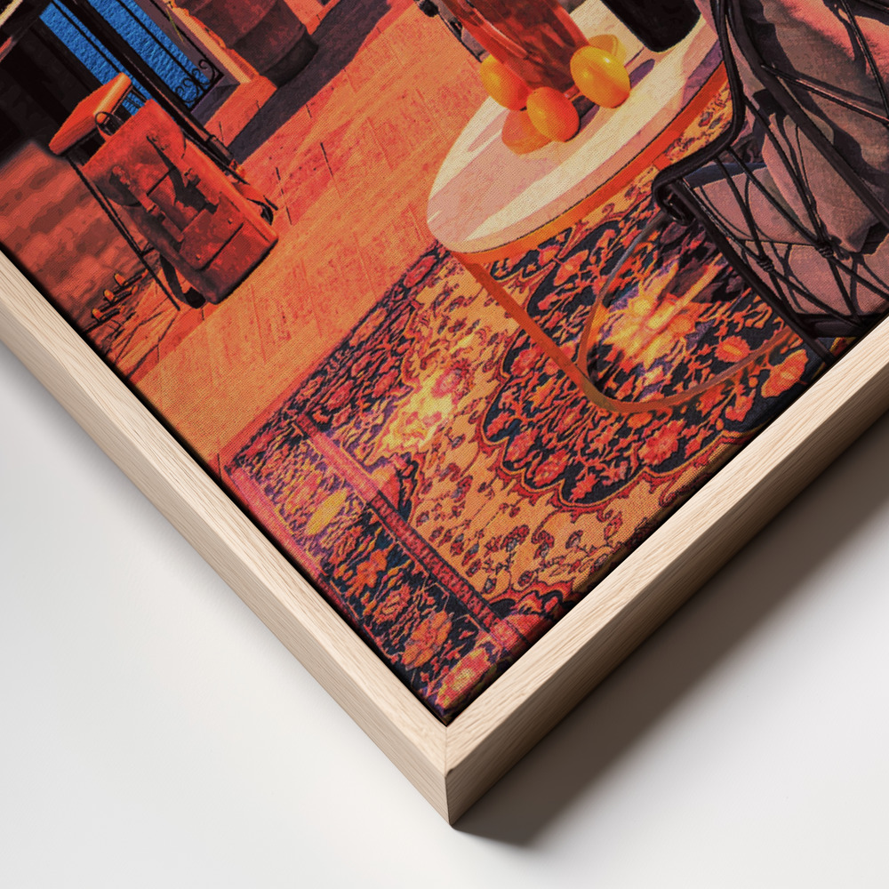 Canvas print - Piano Terrace frame close up
