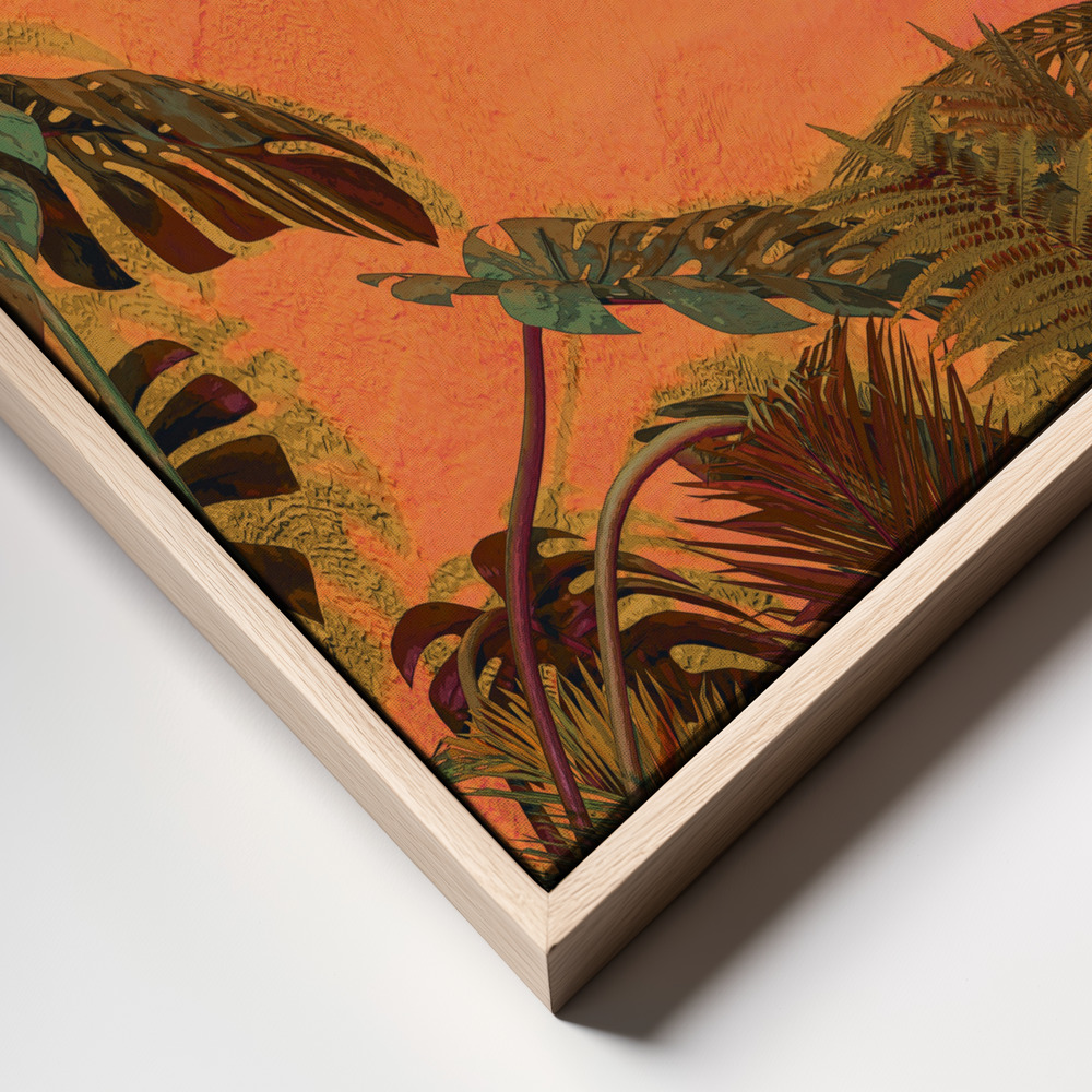 Canvas print - TROPICAL WALL frame close up