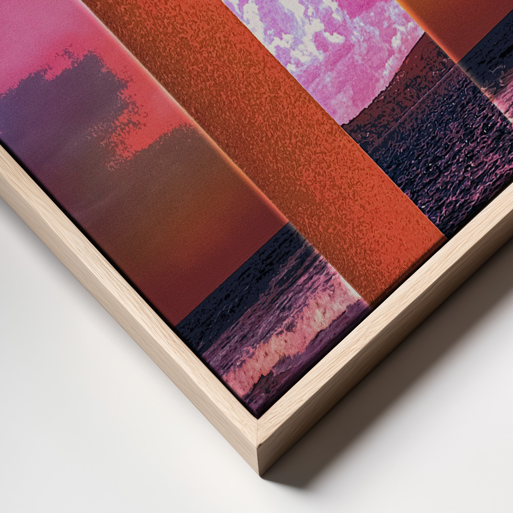 Canvas print - Portal Vaporwave frame close up