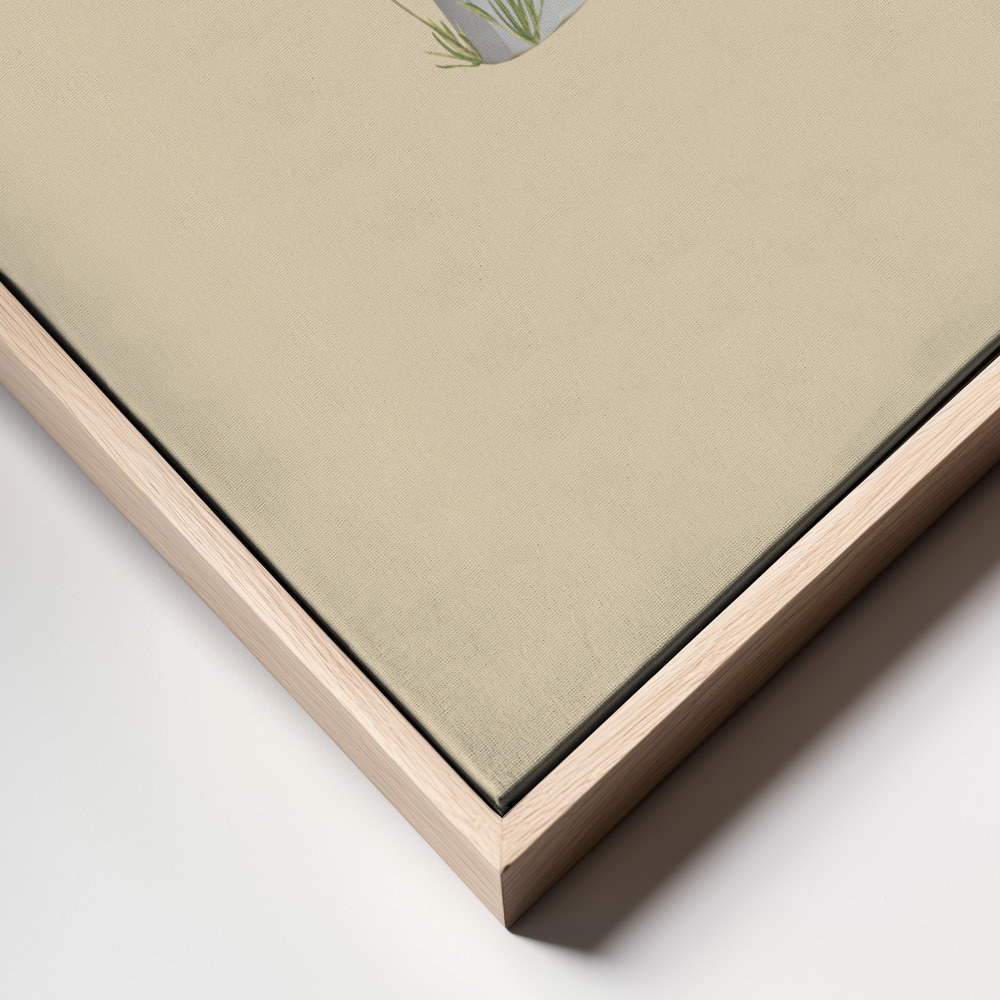 Canvas print - Floral moka express frame close up
