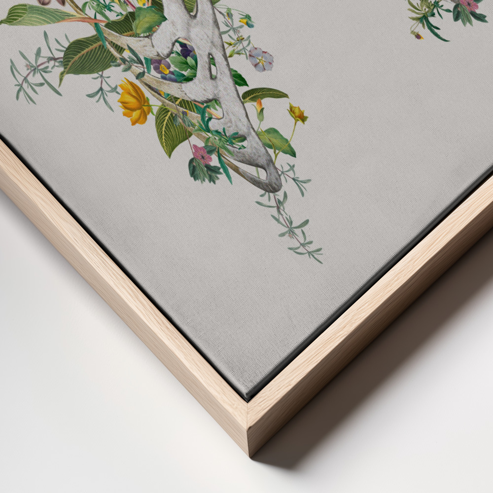 Canvastavla Floral thorax - Tavla frame close up