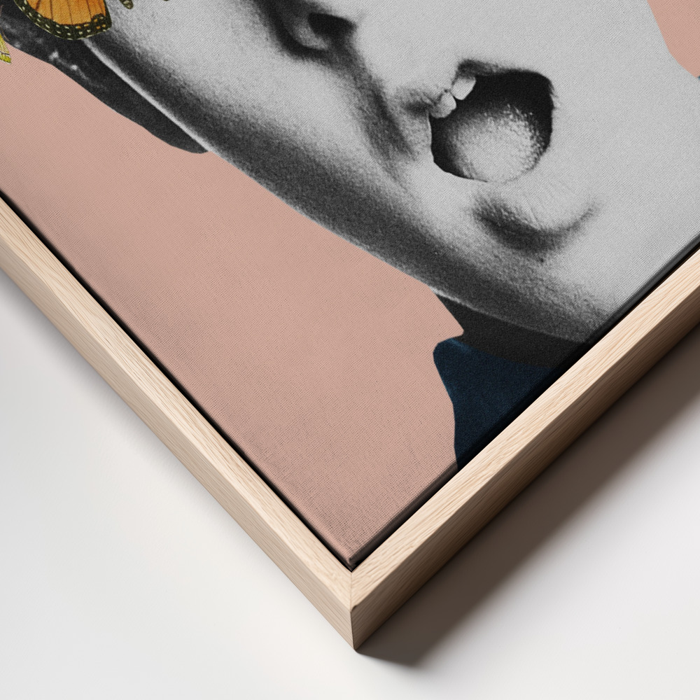 Canvastavla Twiggy surprise - Tavla frame close up