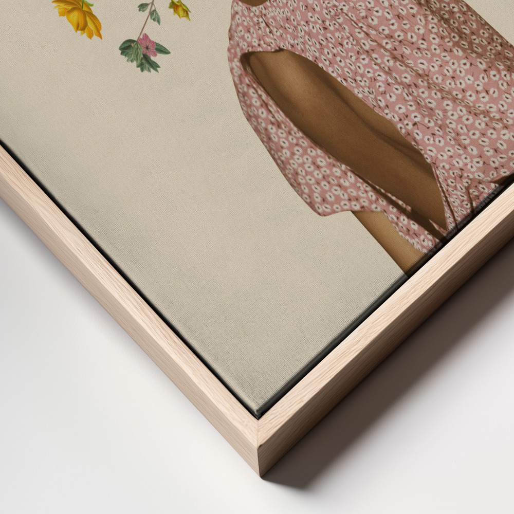 Canvas print - Wildflower bouquet frame close up