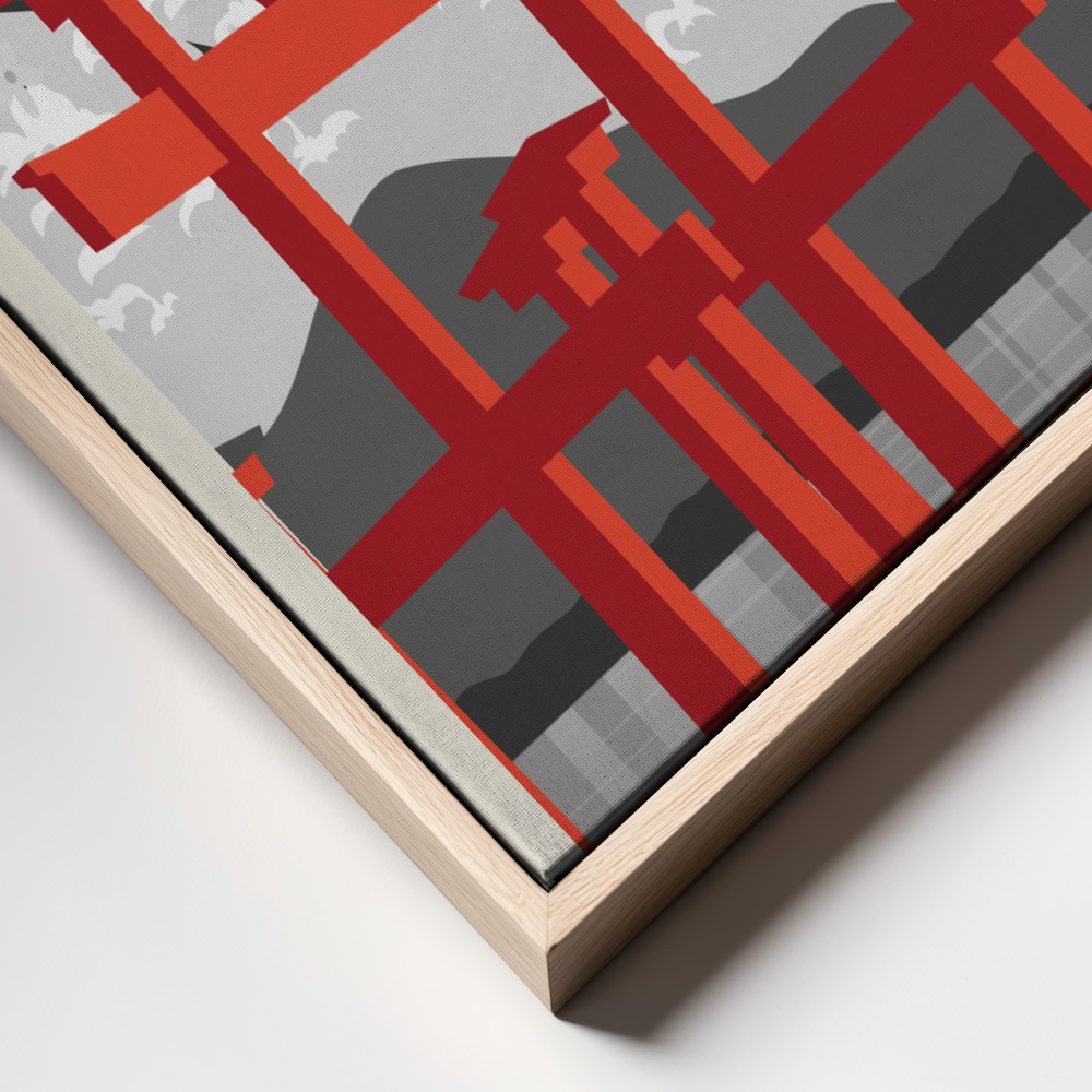 Toile - Tokyo Sun cadre en gros plan - cadre naturel