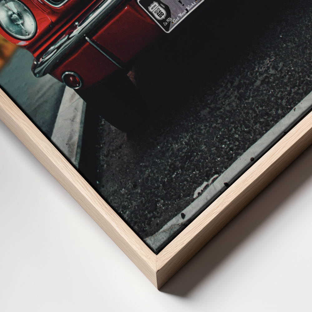 Canvas print - Vintage Car Love frame close up
