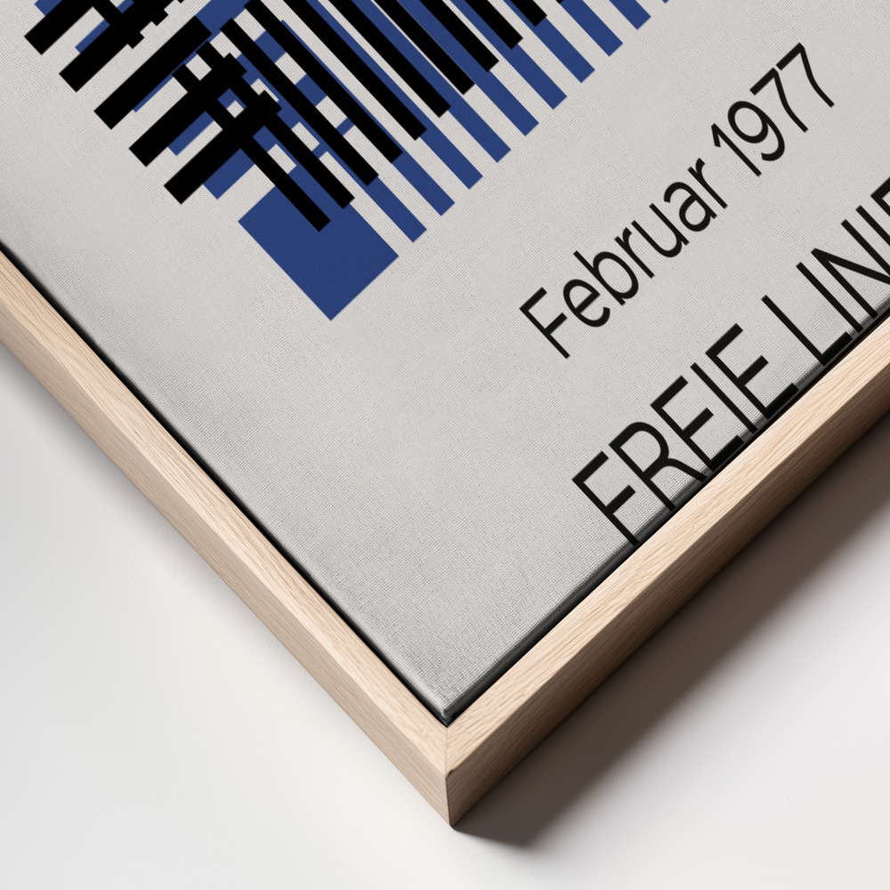Toile - Neue Sammlung no. 02 cadre en gros plan - cadre naturel