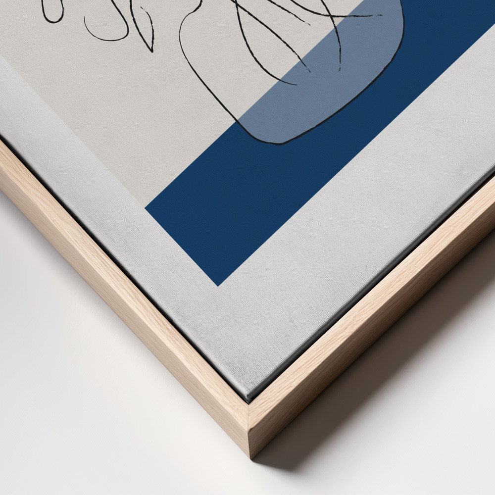 Lienzo - Tres Chic Bleu frame close up
