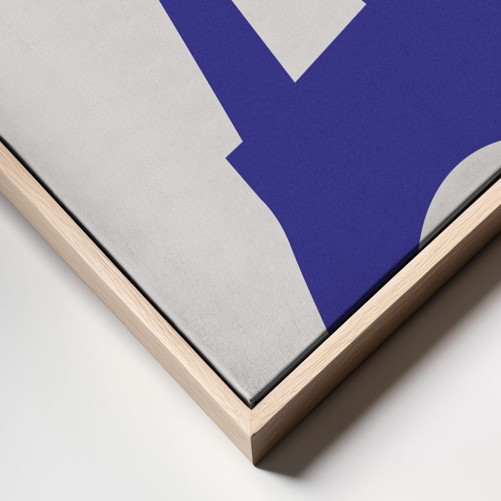 Canvas print - Eiffel Bleu frame close up
