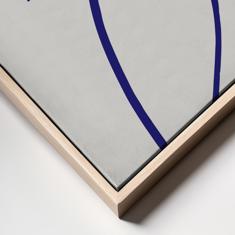 Canvas schilderi - Nude Blue frame close up