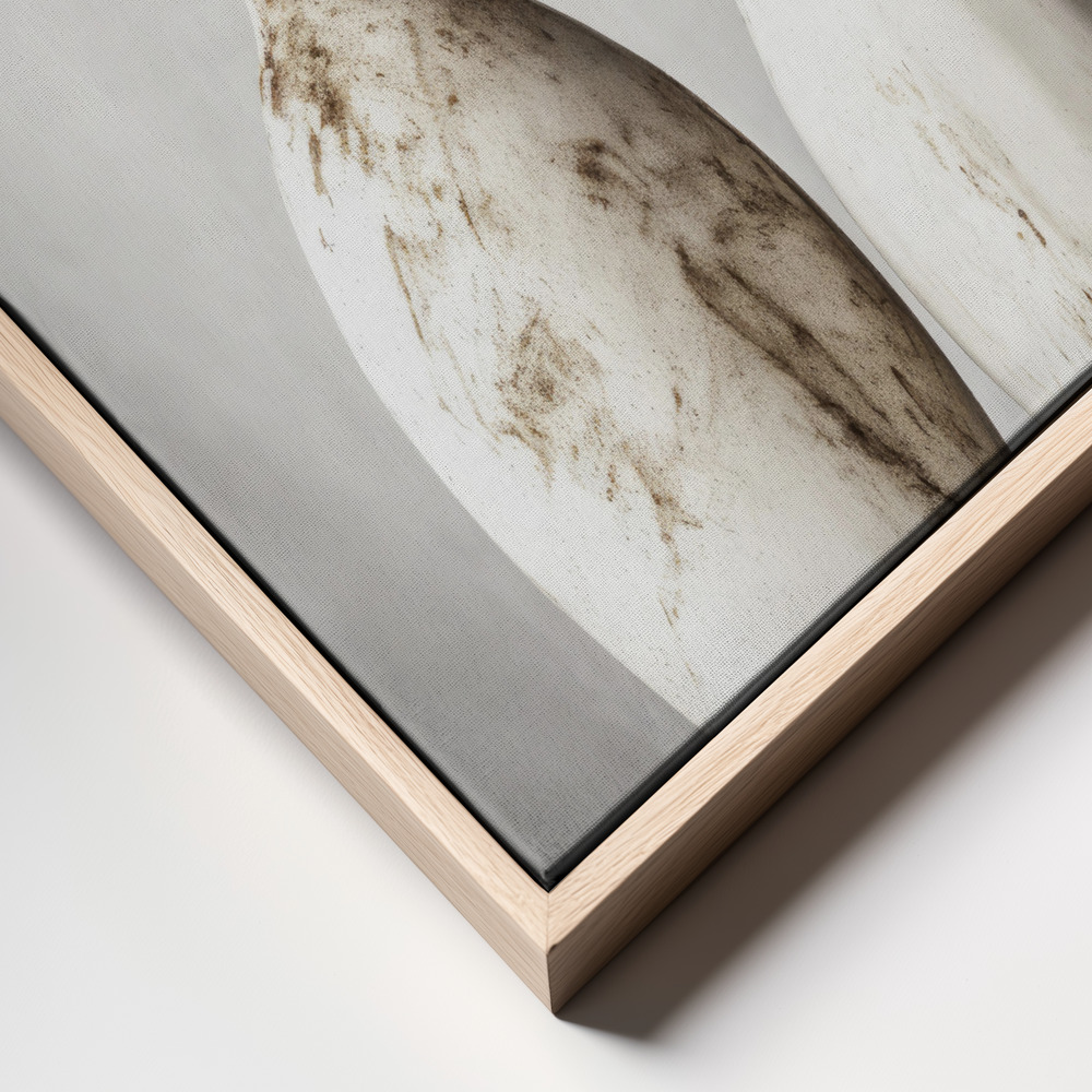 Canvas print - White Ceramic No 3 frame close up