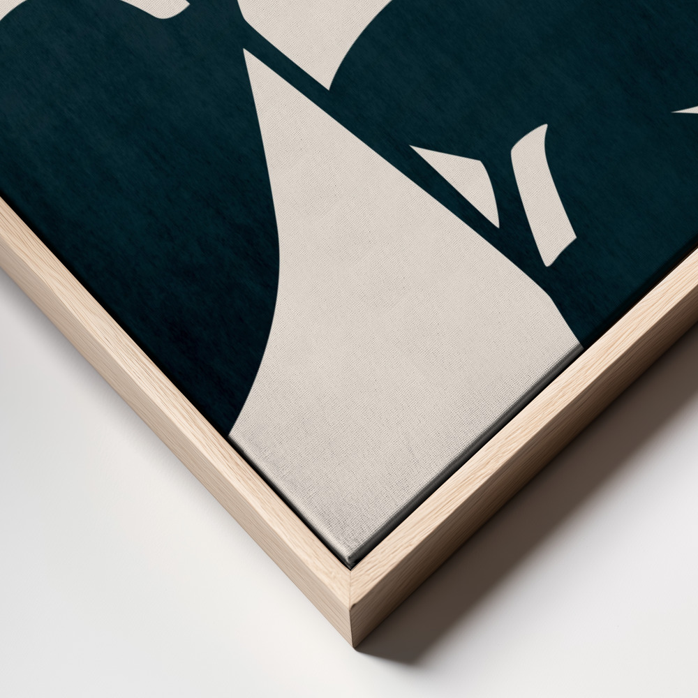 Canvas schilderi - Japanese Bird frame close up - natuurlijk frame