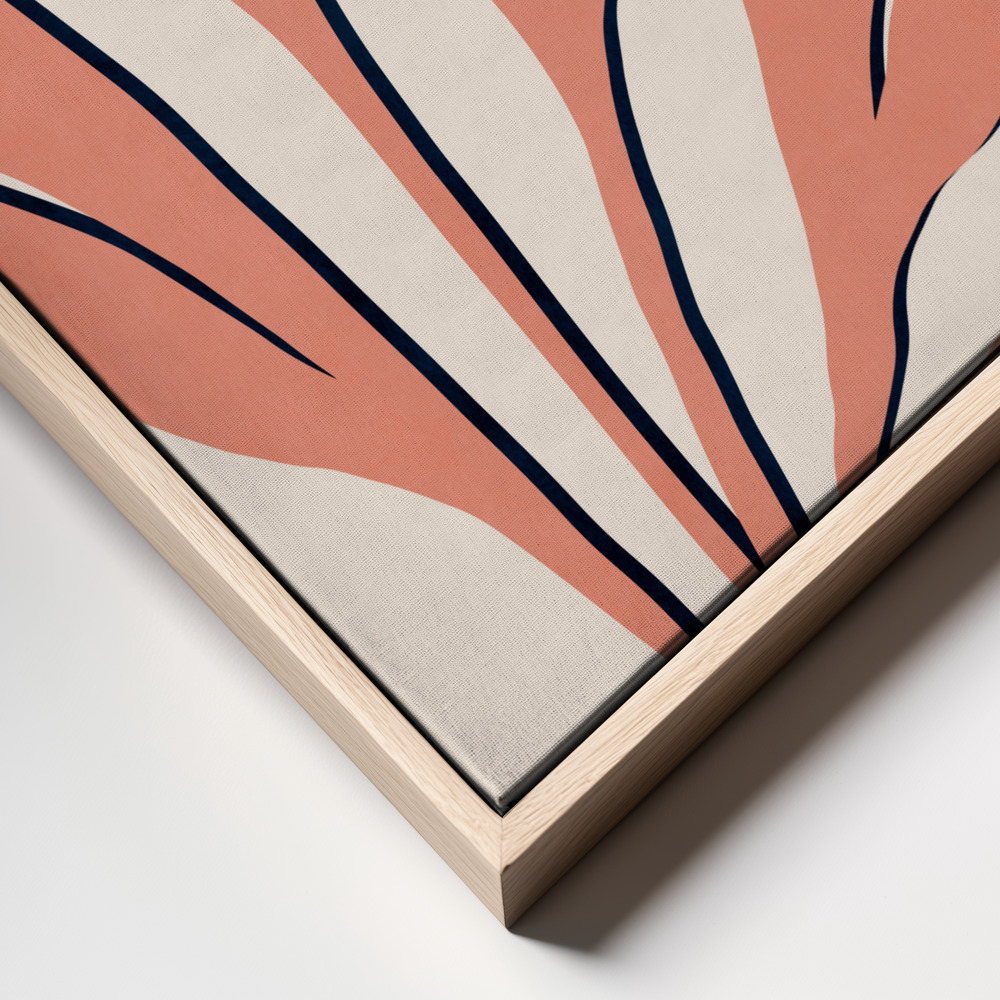 Canvas print - Ophelia   Rosé frame close up