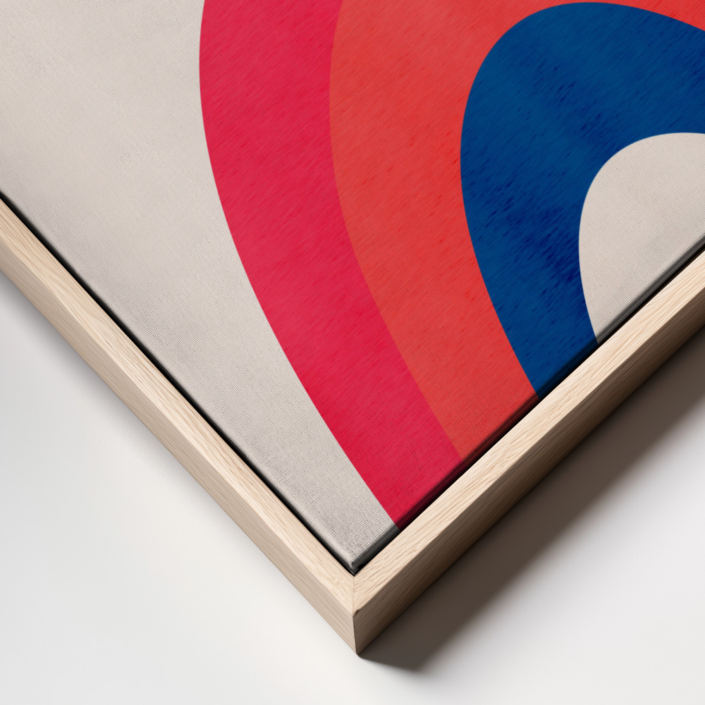Canvas schilderi - Happy Days! frame close up - natuurlijk frame