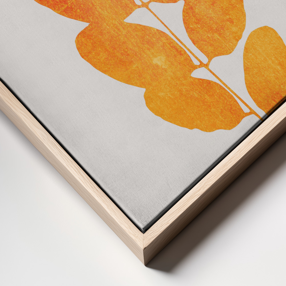 Canvas print - Oak Leaf frame close up