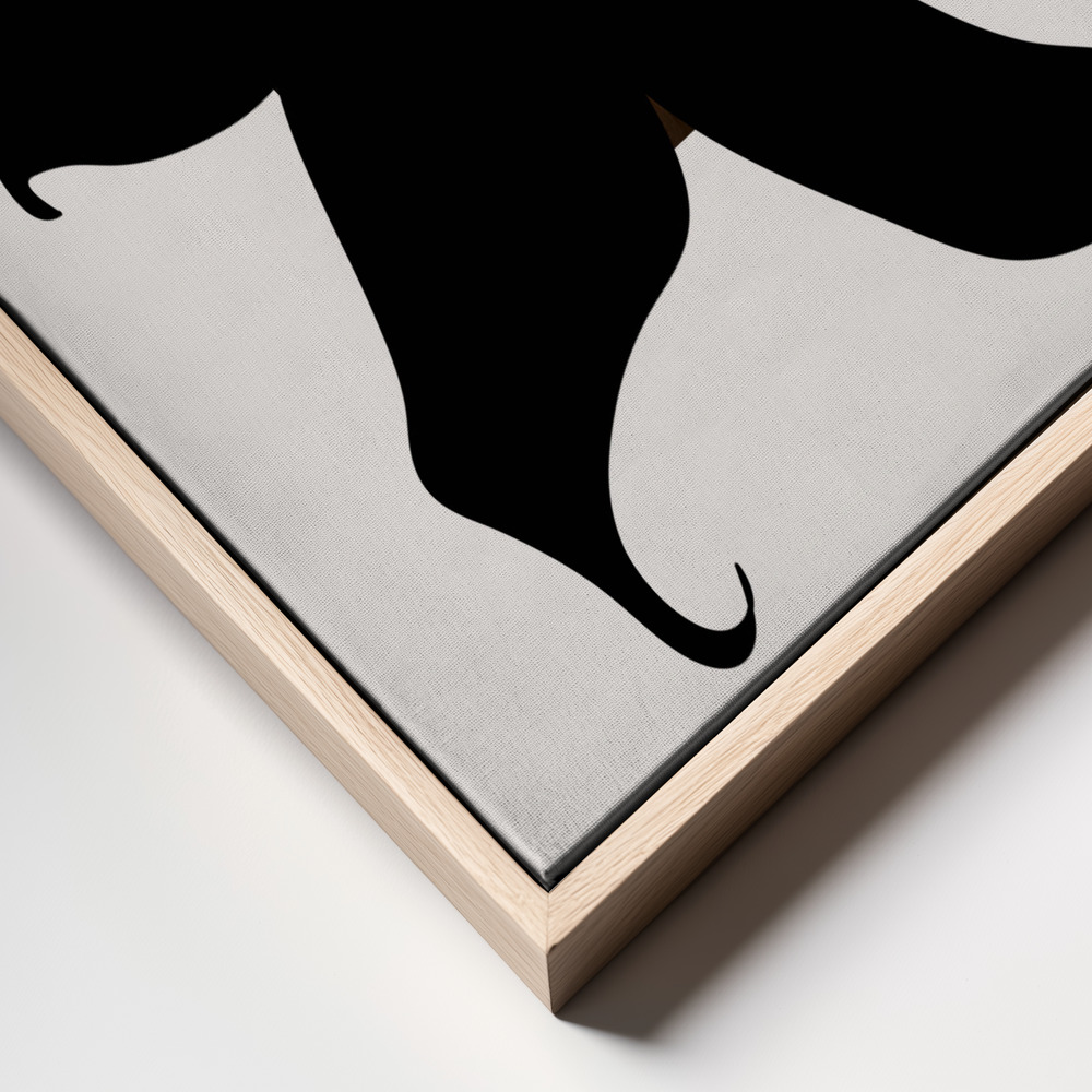 Canvas print - Dark Orchid frame close up