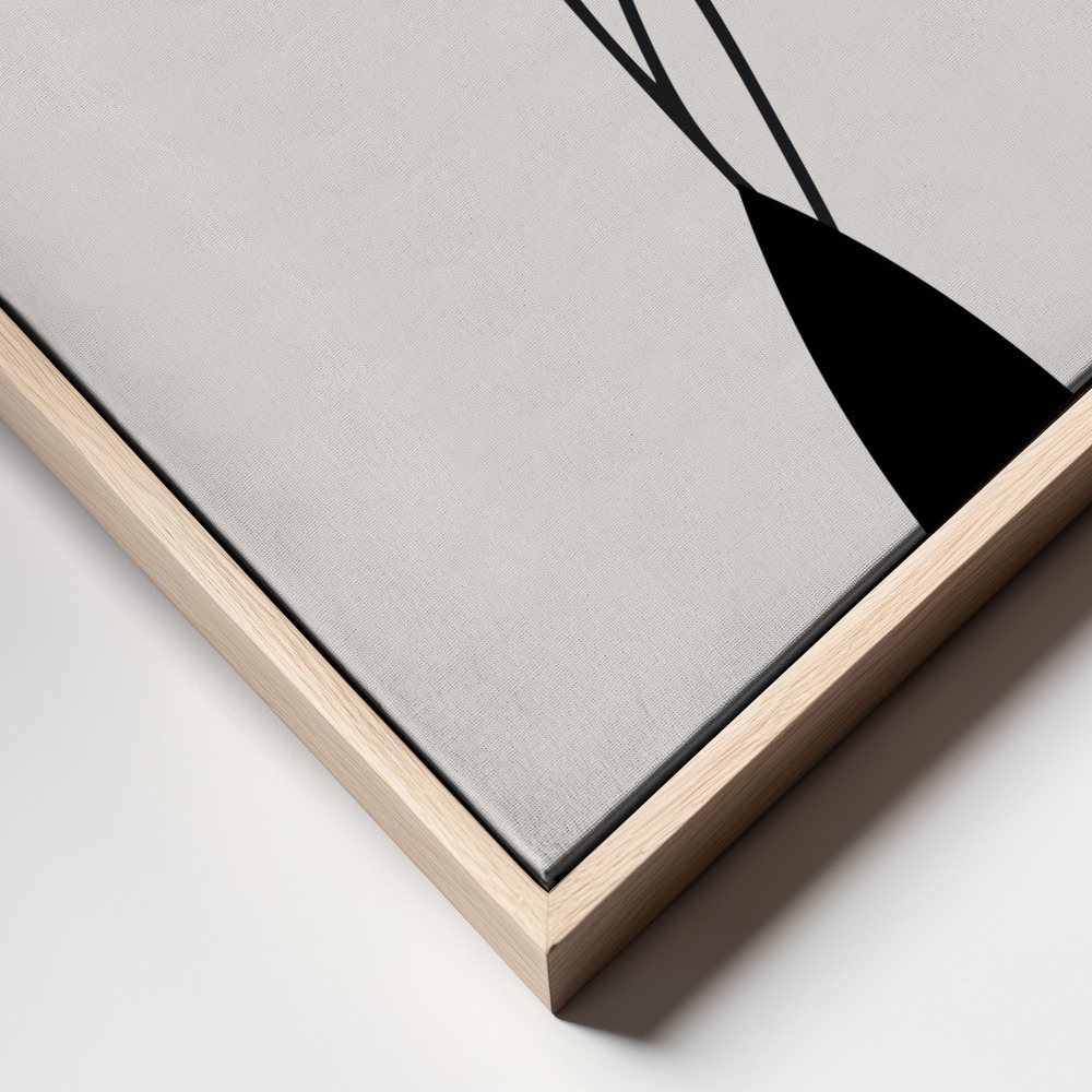 Canvas print - Cinco Nero frame close up