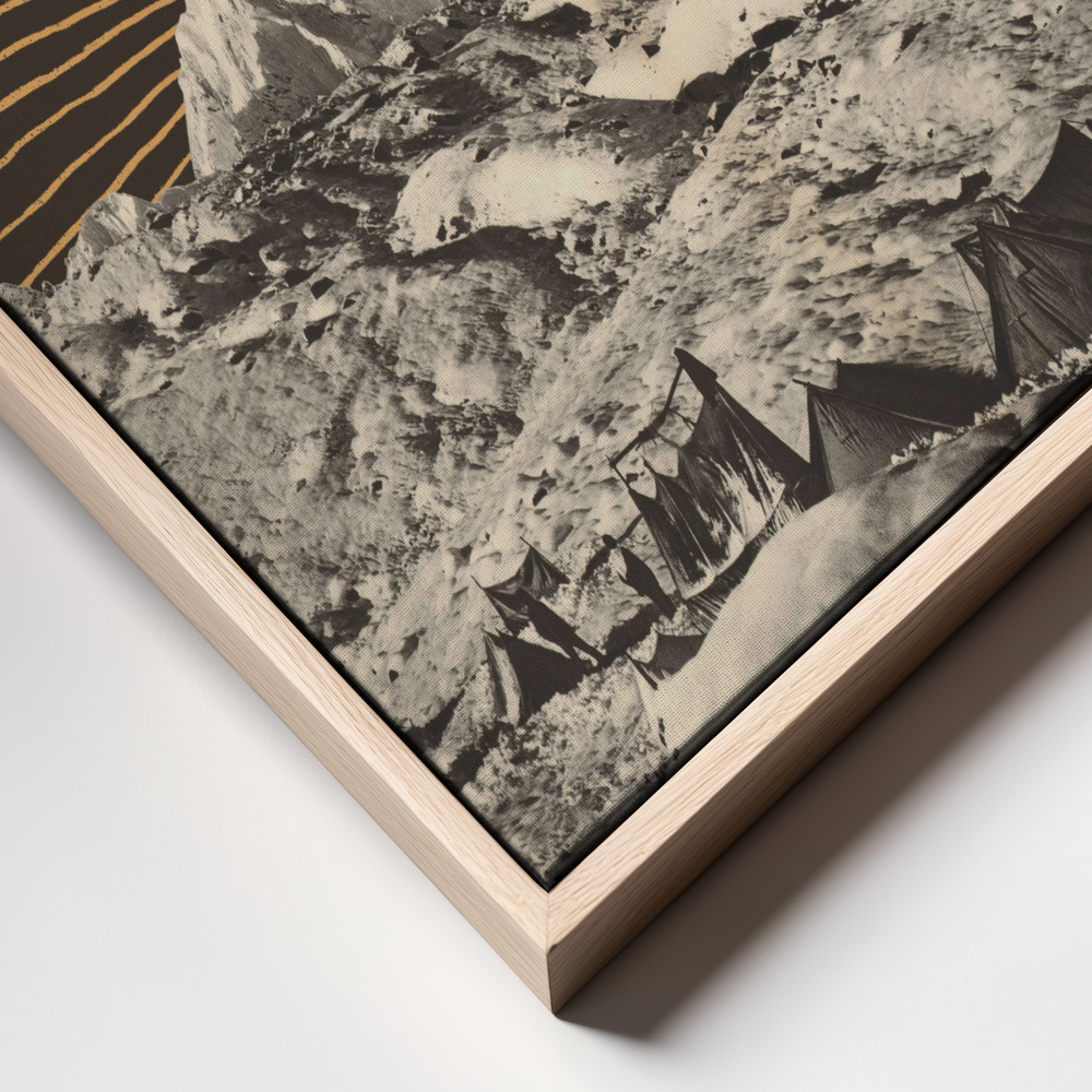 Toile - Mountainscape Nº6 cadre en gros plan - cadre naturel
