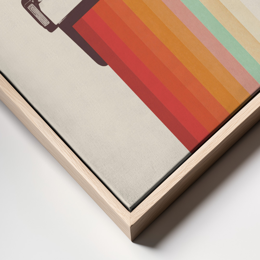 Canvas print - Instant Camera Rainbow frame close up