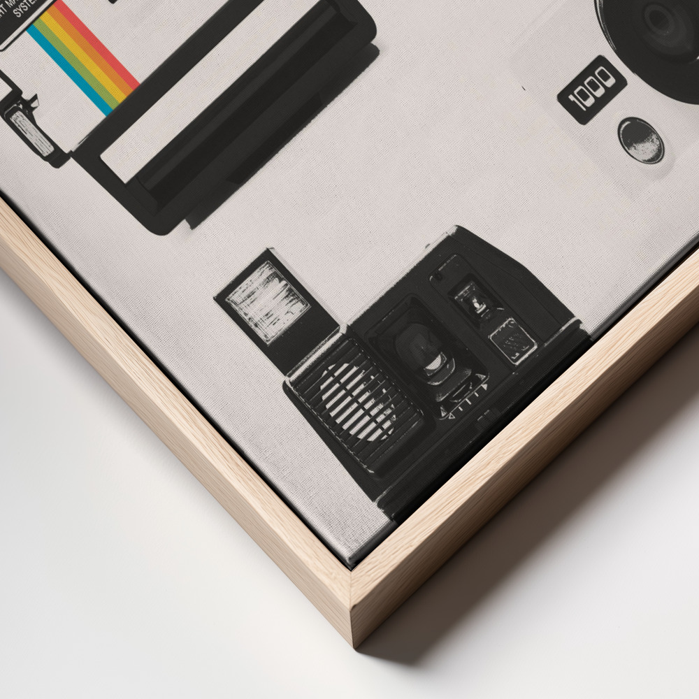 Canvas print - Instant Camera Collection frame close up