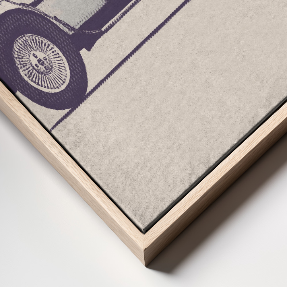 Canvas print - Delorean frame close up