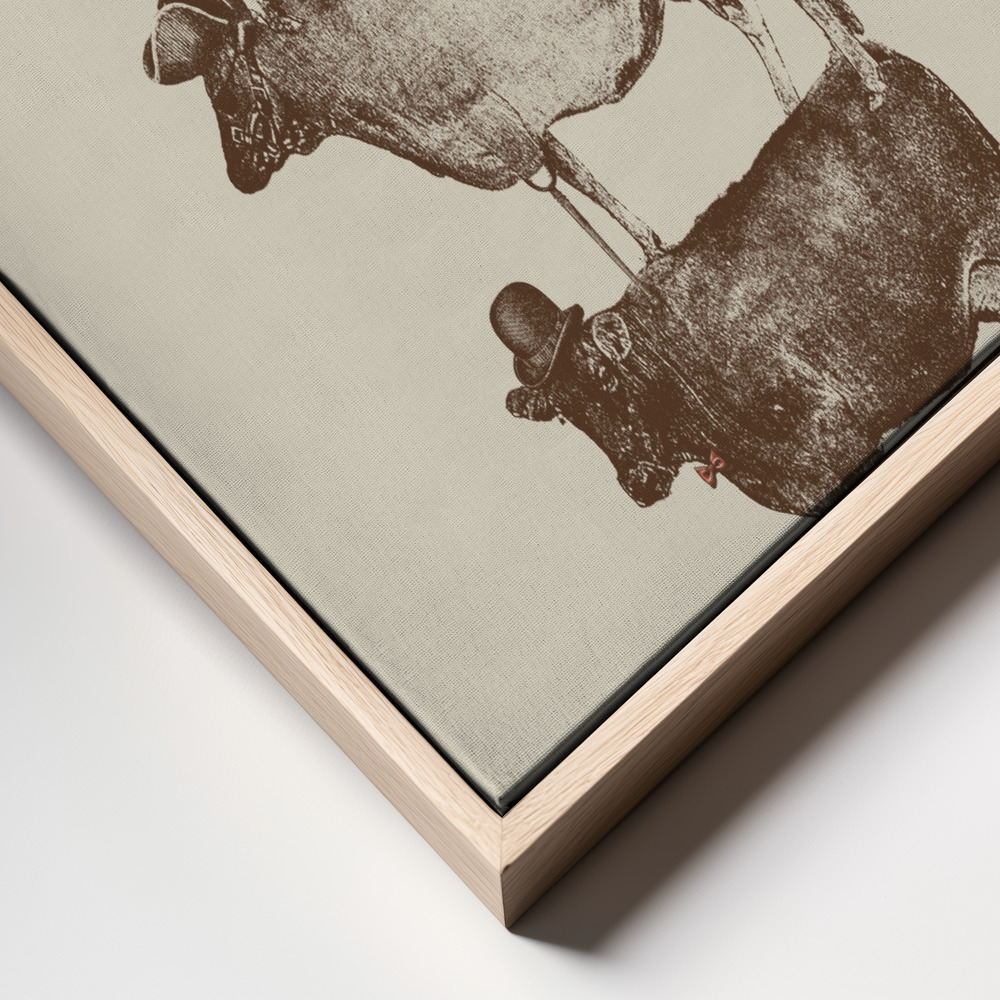 Canvas print - Cow Cow Nuts frame close up