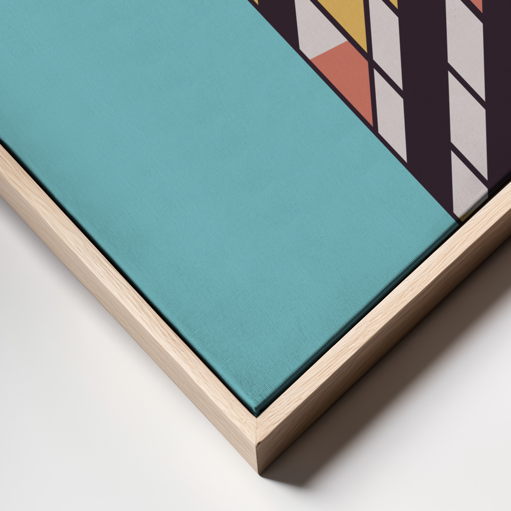 Canvas taulu - Corbusier kehys lähikuva - luonnollinen kehys
