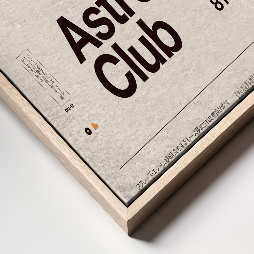 Canvas print - Astronomy Club ★★★ S frame close up