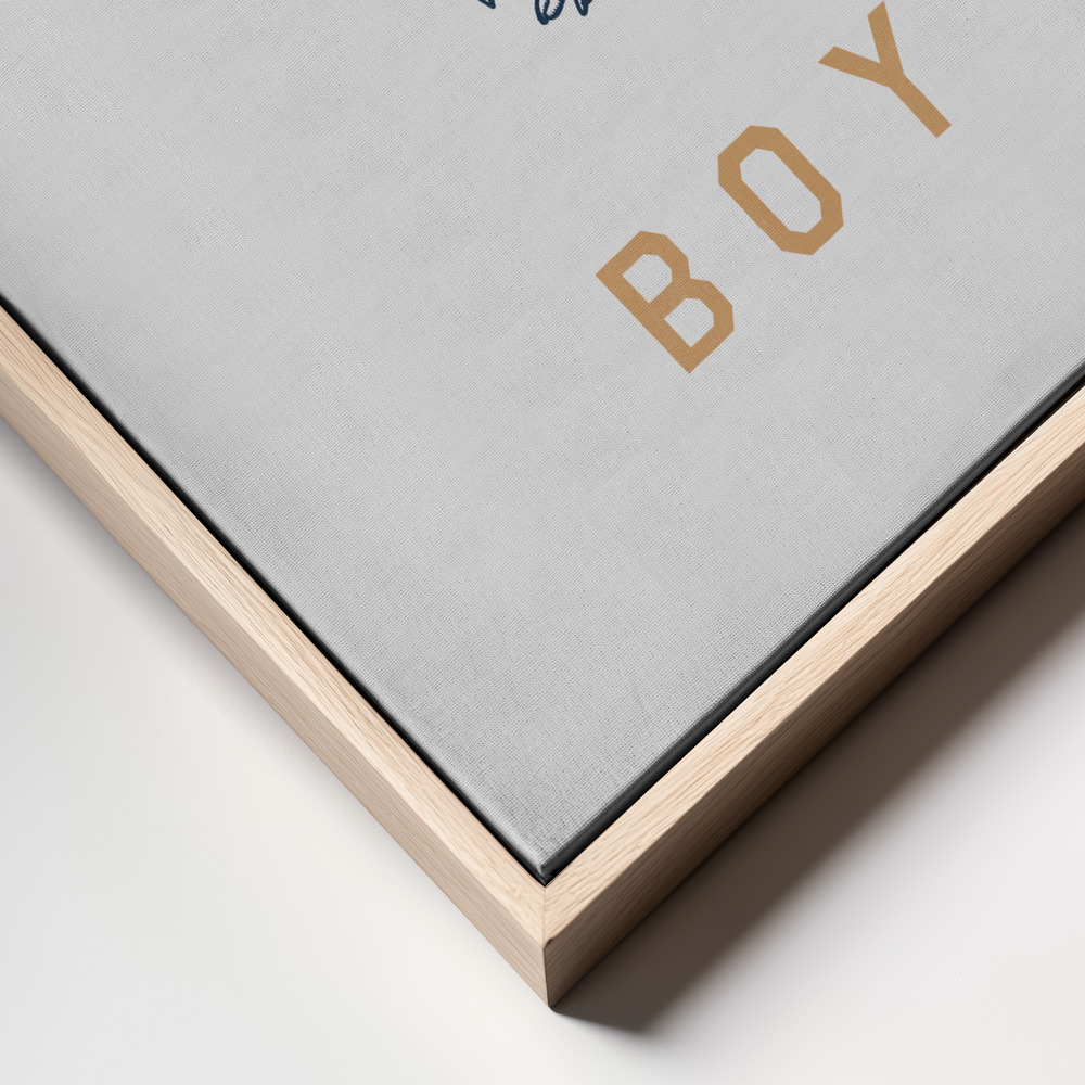 Canvas print - Clever Boy frame close up