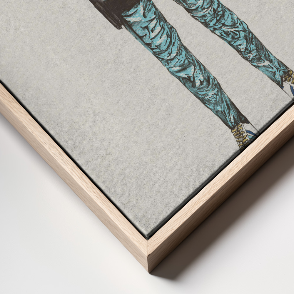 Canvas schilderi - Zissou In Space frame close up