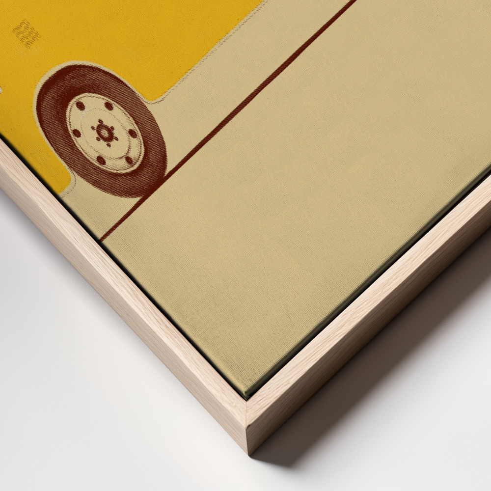 Canvas print - Yellow Van frame close up