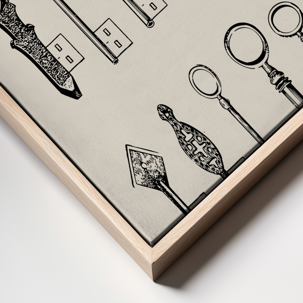 Toile - Usb Keys cadre en gros plan - cadre naturel