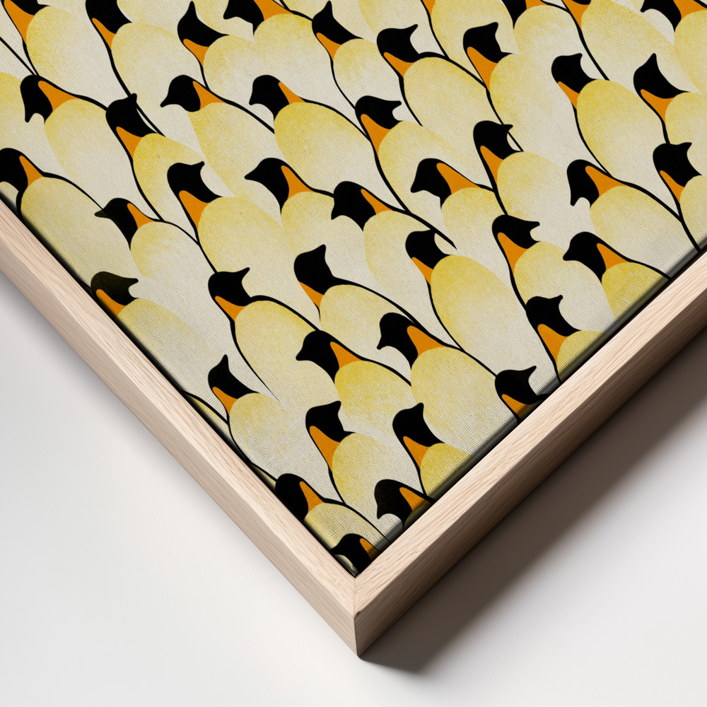 Toile - Penguins cadre en gros plan - cadre naturel