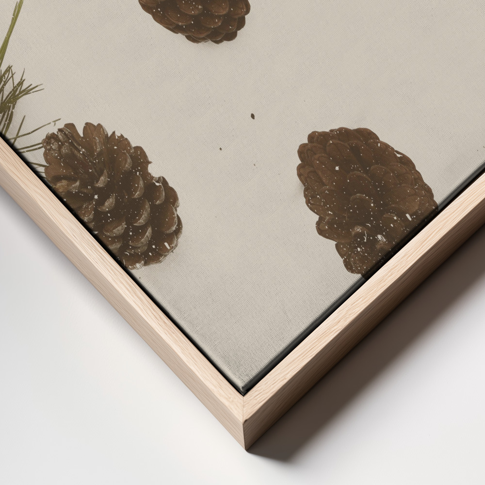 Lienzo - Merry Christmas My Dear primer plano del marco - marco natural