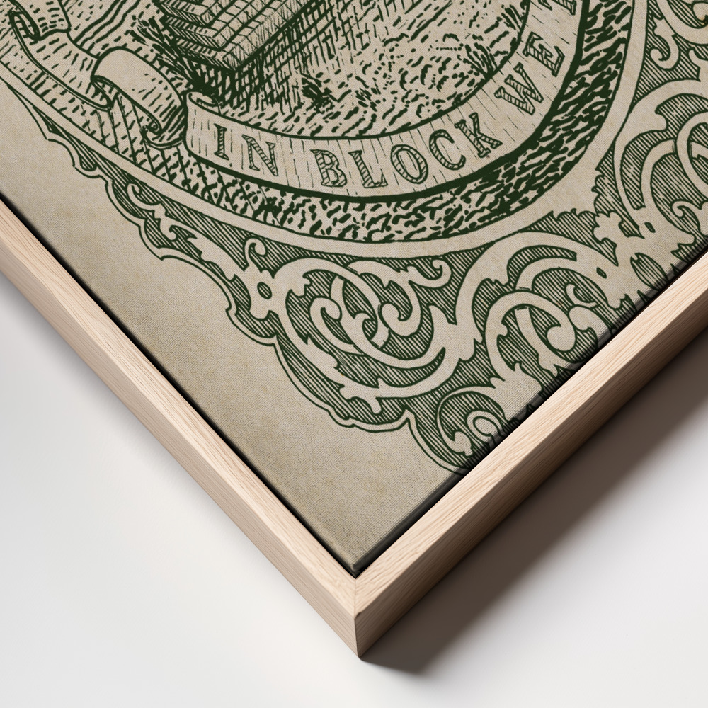 Canvas print - In Block We Trust frame close up
