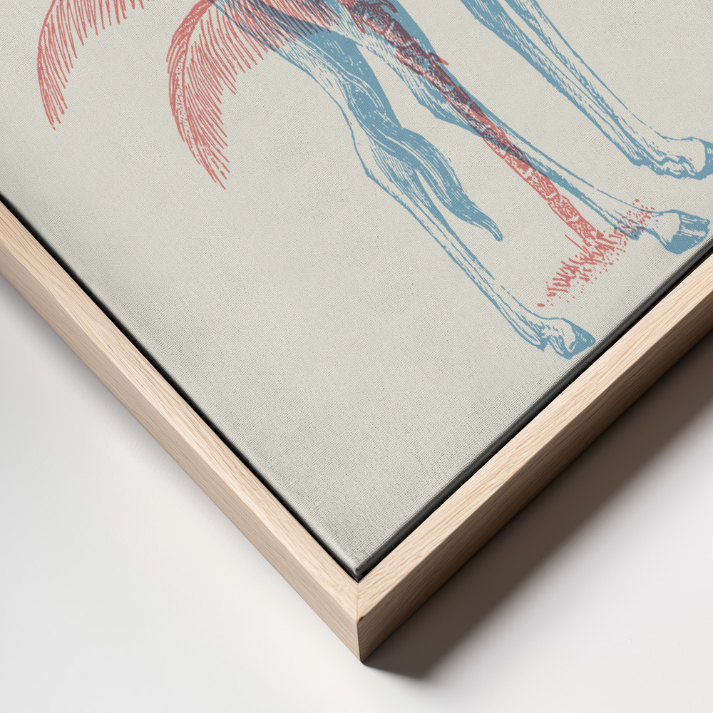 Canvas print - Giraffe frame close up