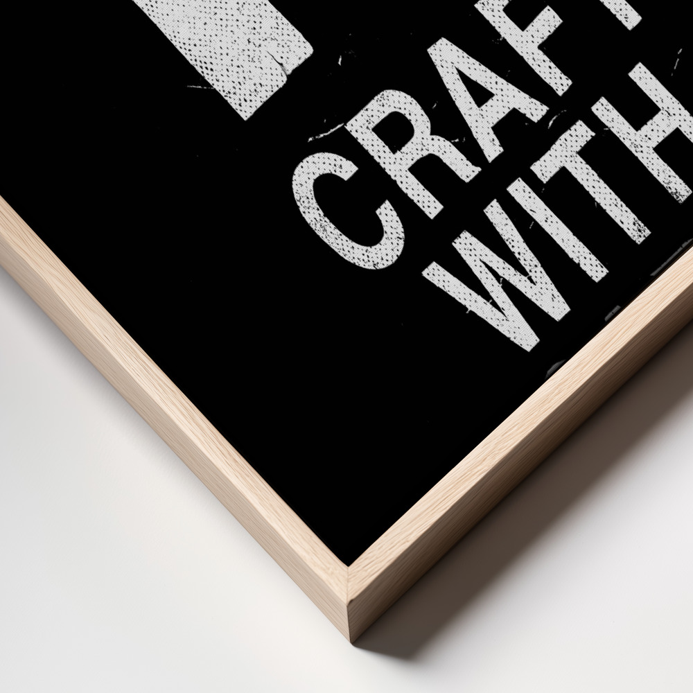 Leinwandbild - Craft With Care Nº2 rahmen Nahaufnahme - natürlicher Rahmen